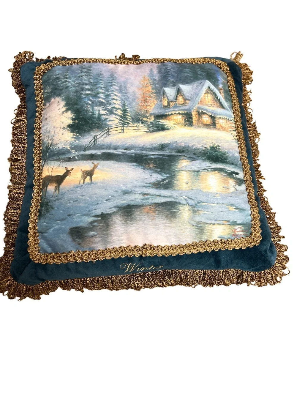2008 Thomas Kinkade “Season of Splendor” Decorative Pillows Set of 4